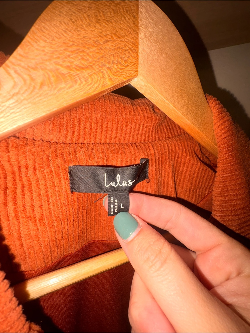 Rust Colored Corduroy Jumpsuit- Lulu’s - Picture 3 of 5